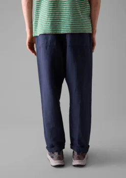 Alfie Garment Dyed Herringbone Trousers