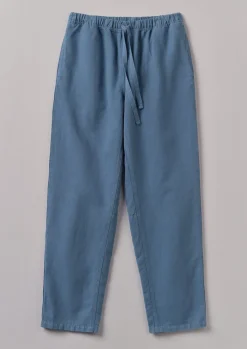 Alfie Garment Dyed Herringbone Trousers