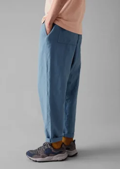 Alfie Garment Dyed Herringbone Trousers