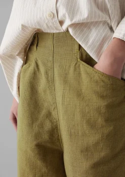 Alix Cotton Check Trousers