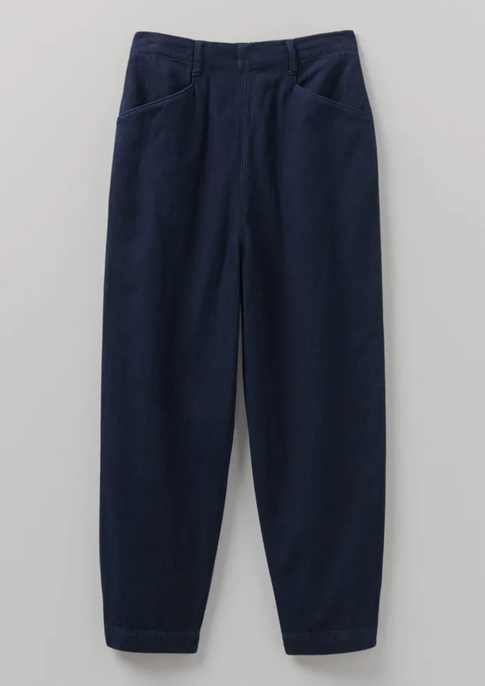 Alix Indigo Twill Trousers