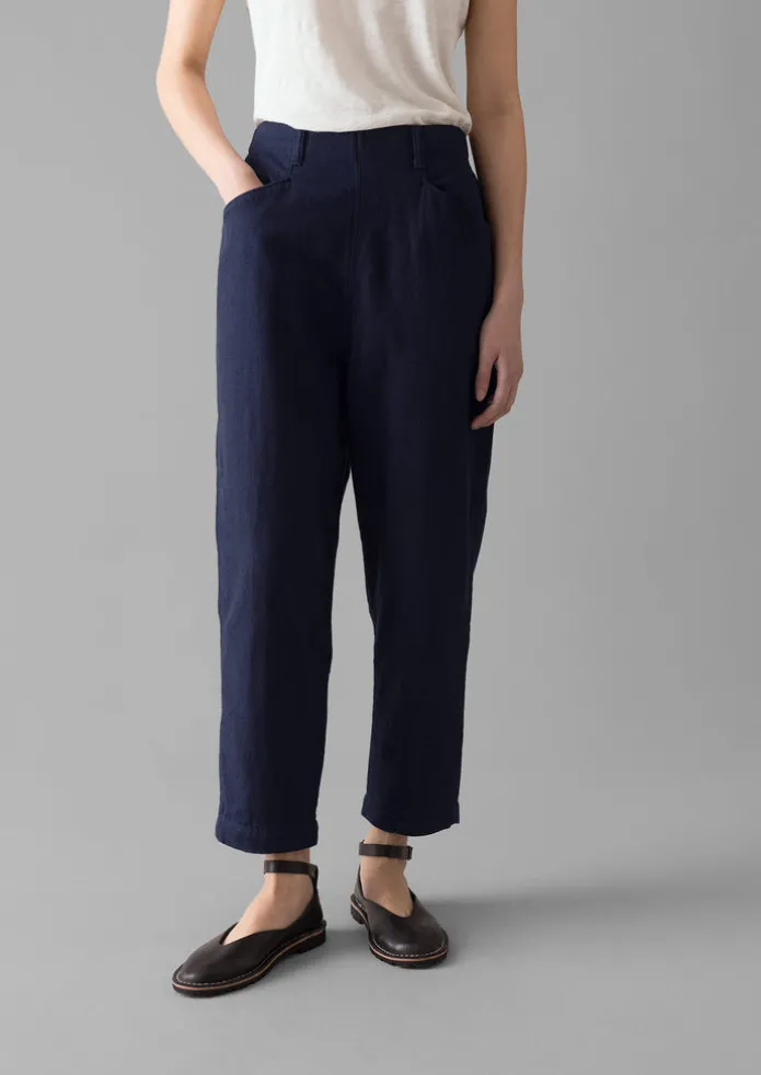 Alix Indigo Twill Trousers