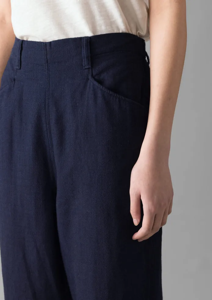 Alix Indigo Twill Trousers
