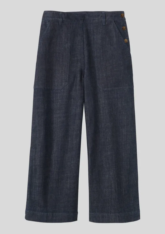 Annie Organic Denim Side Button Jeans