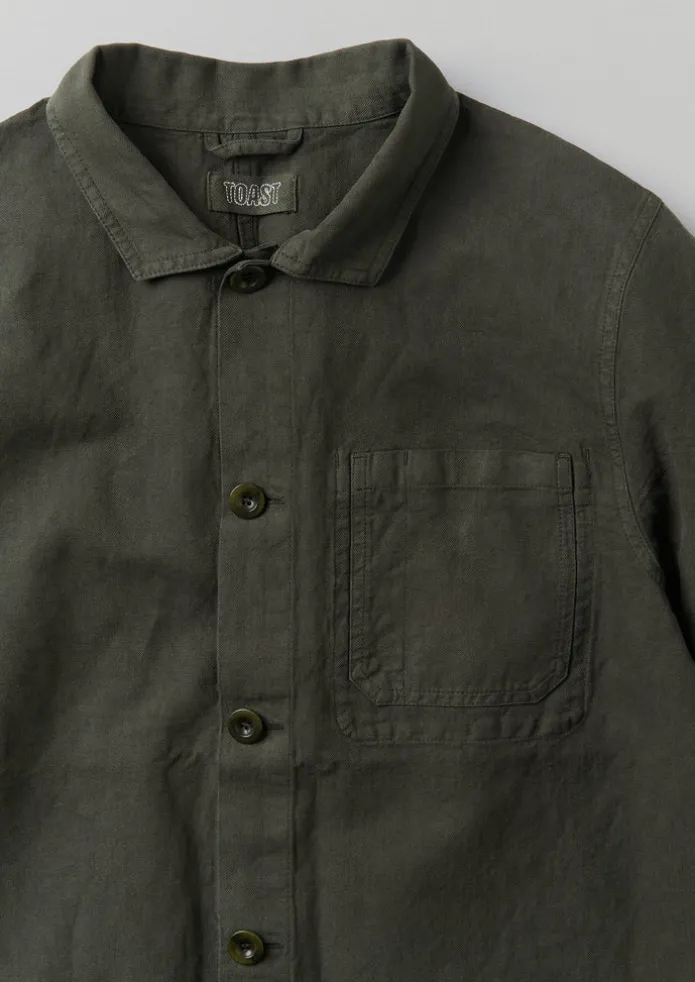 Arlo Garment Dyed Herringbone Jacket