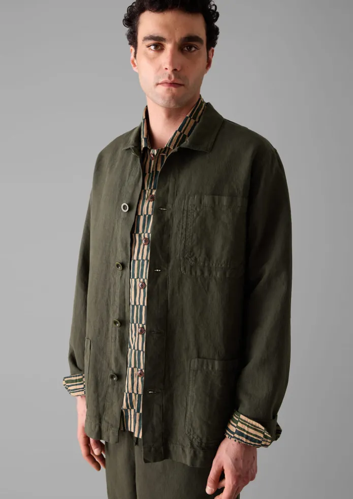 Arlo Garment Dyed Herringbone Jacket