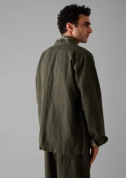 Arlo Garment Dyed Herringbone Jacket