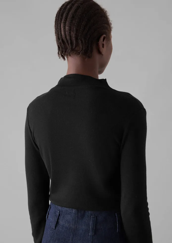 Aster Wool Lyocell High Neck Tee