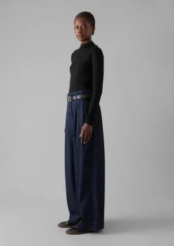 Aster Wool Lyocell High Neck Tee