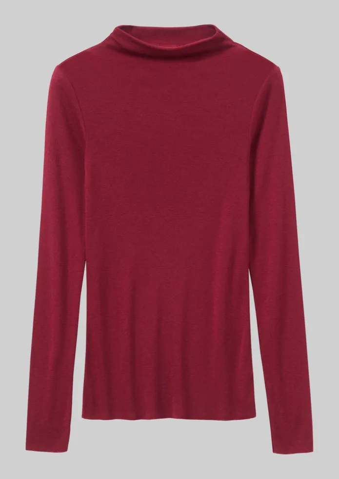 Aster Wool Lyocell High Neck Tee
