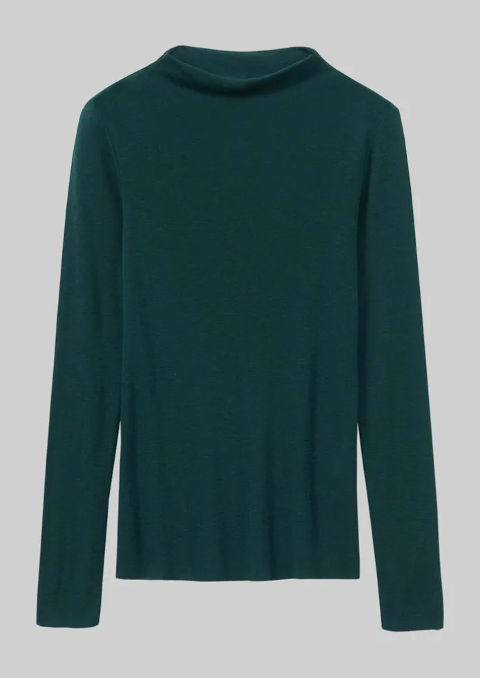 Aster Wool Lyocell High Neck Tee