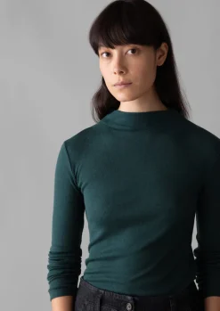 Aster Wool Lyocell High Neck Tee
