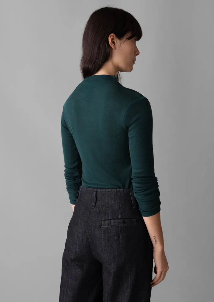 Aster Wool Lyocell High Neck Tee