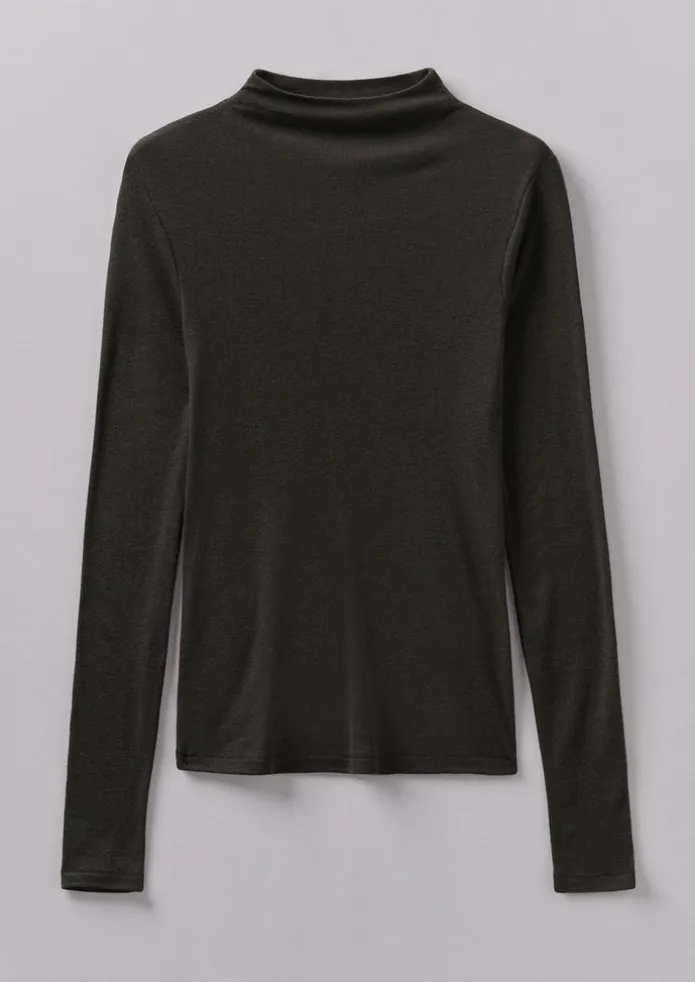 Aster Wool Lyocell High Neck Tee