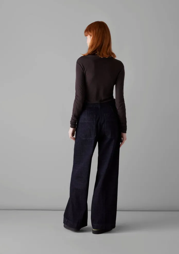 Aster Wool Lyocell High Neck Tee