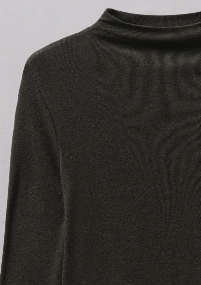 Aster Wool Lyocell High Neck Tee