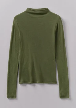 Aster Wool Lyocell High Neck Tee