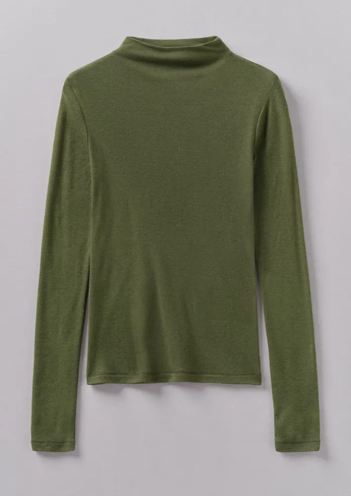 Aster Wool Lyocell High Neck Tee