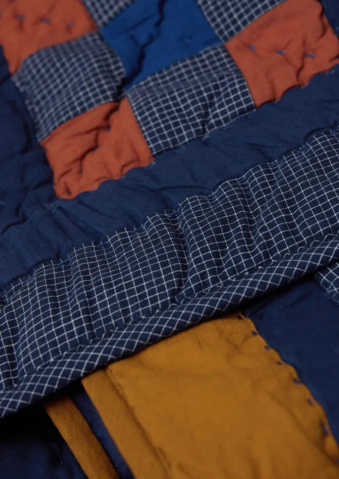 Astrid Check Patchwork Cotton Quilt