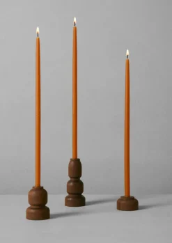 Beechwood Slim Dinner Candle Holder Set
