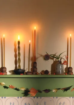 Beechwood Slim Dinner Candle Holder Set