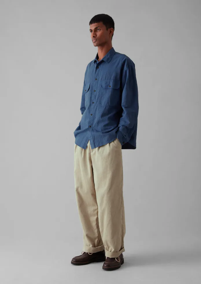 Bill Organic Cord Wide Leg Trousers