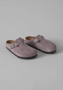 Birkenstock Boston Suede Clogs