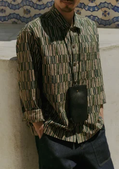 Block Print Irregular Check Shirt