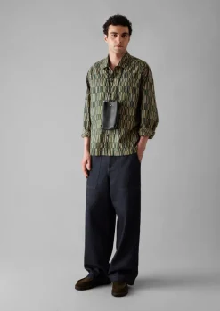 Block Print Irregular Check Shirt