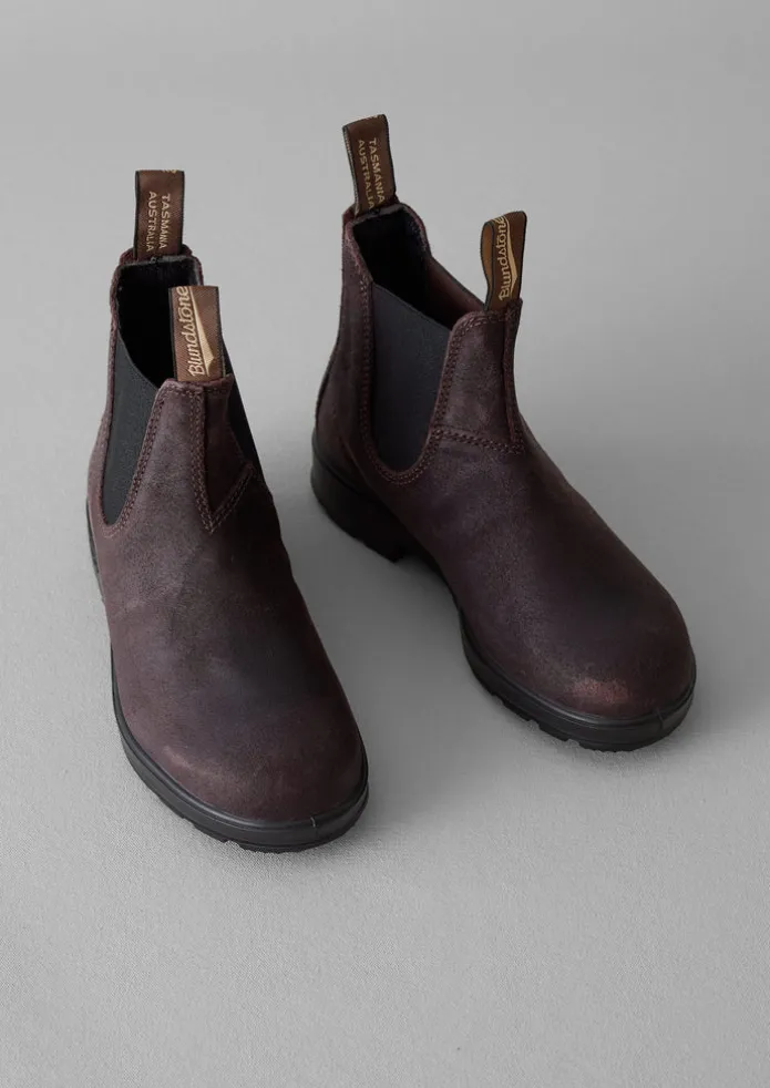 Blundstone Waxed Suede Chelsea Boots