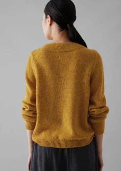 Boat Neck Wool Sweater
