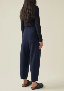 Boiled Wool Pull On Trousers