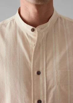 Bold Stripe Grandad Shirt