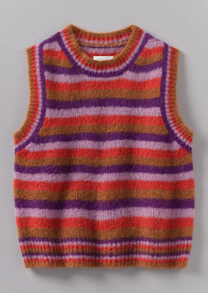 Brushed Alpaca Blend Stripe Tank