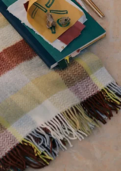 Chevron Check Wool Blanket