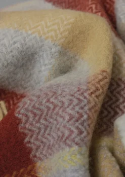 Chevron Check Wool Blanket