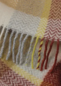 Chevron Check Wool Blanket