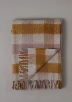 Chevron Check Wool Blanket