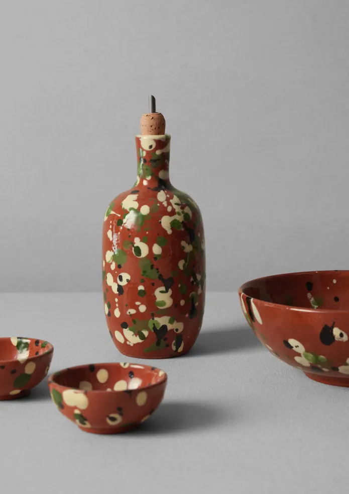 Cortona Splatter Pinch Pot Set