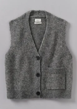 Cotton Alpaca Button Through Tank