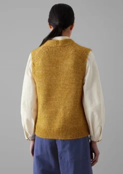 Cotton Alpaca Button Through Tank
