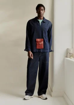 Cotton Hemp Denim Smock Shirt