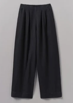 Cotton Linen Wide Leg Trousers