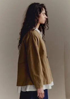 Cotton Linen Wrap Jacket