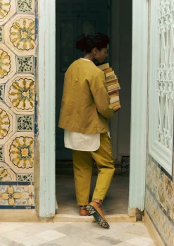 Cotton Linen Wrap Jacket