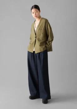 Cotton Linen Wrap Jacket