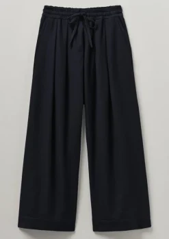 Cotton Wool Herringbone Pull On Trousers