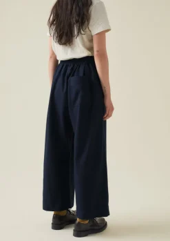 Cotton Wool Herringbone Pull On Trousers