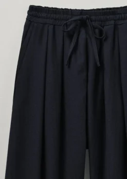 Cotton Wool Herringbone Pull On Trousers