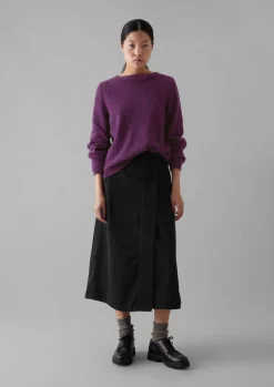 Denim Wrap Skirt